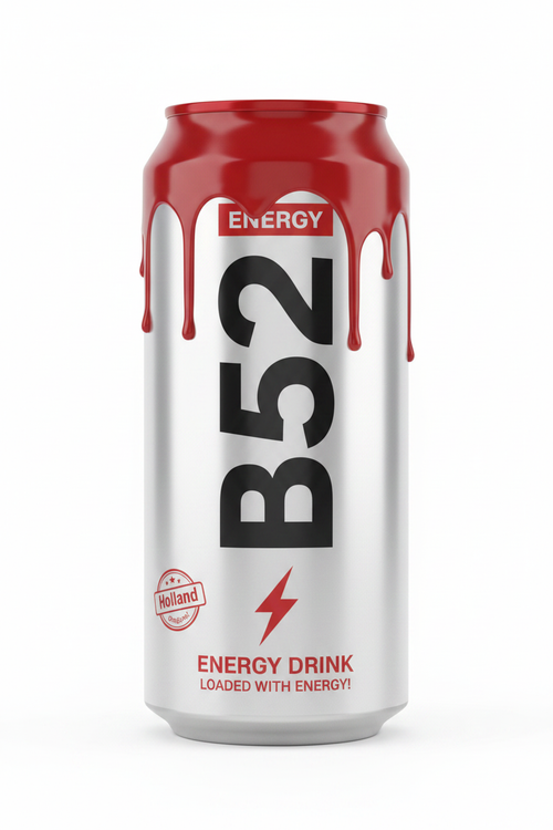 B52 Energy Drink - Sfondo Bianco