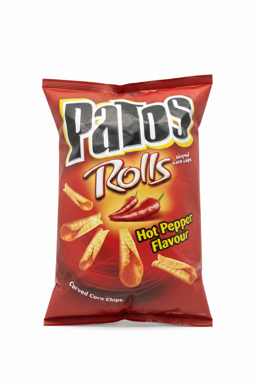 PaTos Rolls Hot Pepper Flavour - Sfondo Bianco