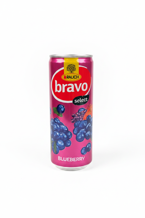 Rauch Bravo Blueberry - Sfondo Bianco