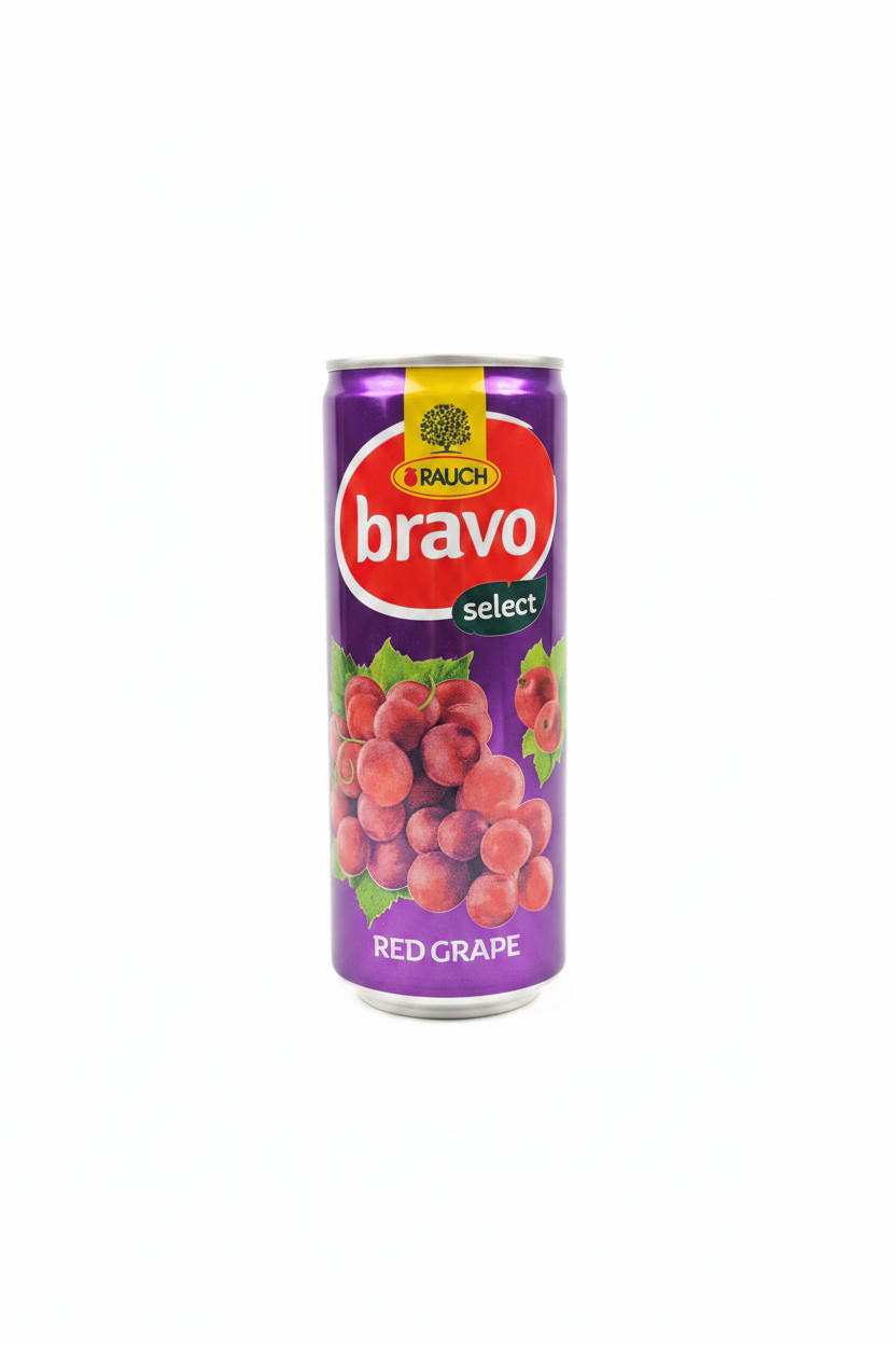 Rauch Bravo Red Grape - Sfondo Bianco