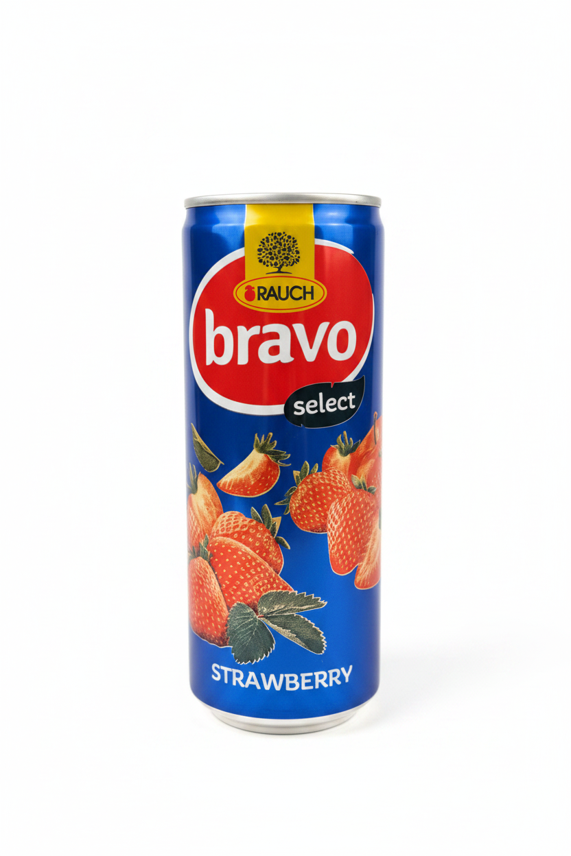 Rauch Bravo Select Strawberry - Sfondo Bianco